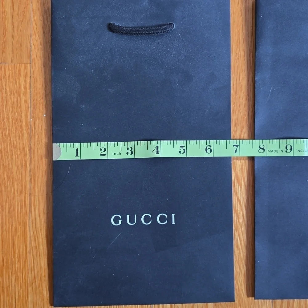 NEW SET OF 3 HOLIDAY GUCCI Black Shopping GIFT Bag